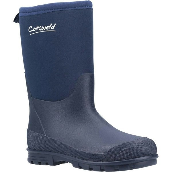 Cotswold Childrens/Kids Hilly Neoprene Wellington Boots - Navy