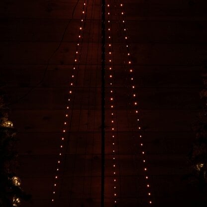 Samuel Alexander 3m Light up Christmas Pyramid Cone Tree with 997 Rainbow LEDs