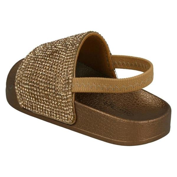 Spot On Girls Spot On Elasticated Diamante Sliders H0312