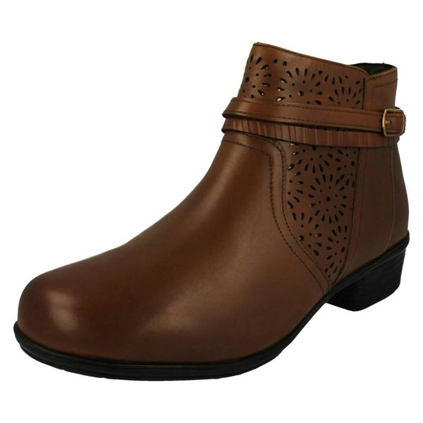 DB Shoes Ladies DB Shoes 2V Dual Fitting Ankle Boots Sky