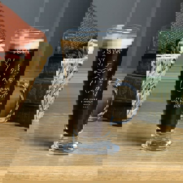 Personalised Memento Company Personalised Get Cosy Latte Glass