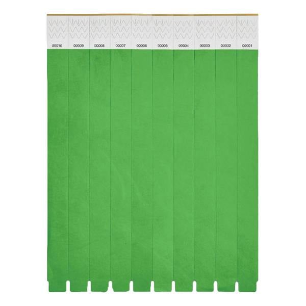 MidOcean Tyvek Wristband (Pack of 10) - Green - 
