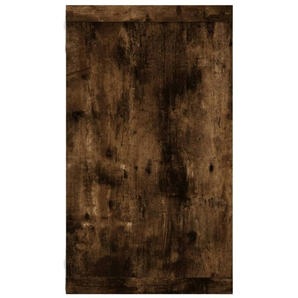 Berkfield Wall Cube Shelves 2 pcs Smoked Oak 80x15x26.5 cm Engineered Wood