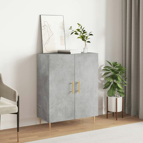 Berkfield Sideboard Concrete Grey 69.5x34x90 cm Engineered Wood
