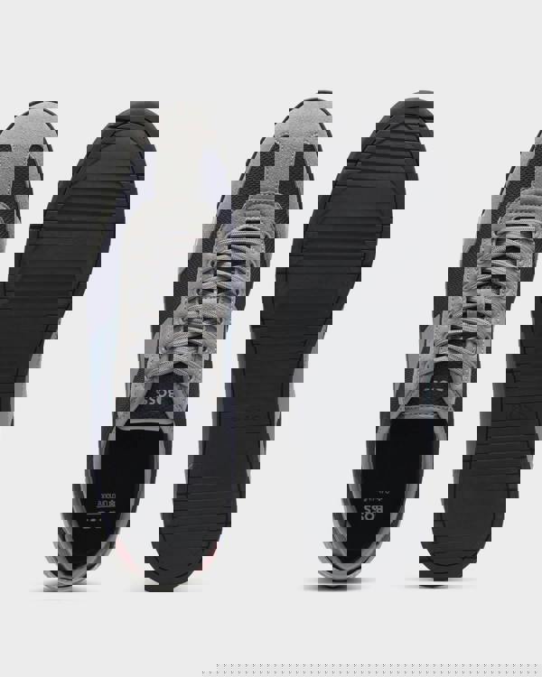 BOSS Orange Nitan Mens Mixed Material Trainers with Ridged Outsole - Open Grey 064