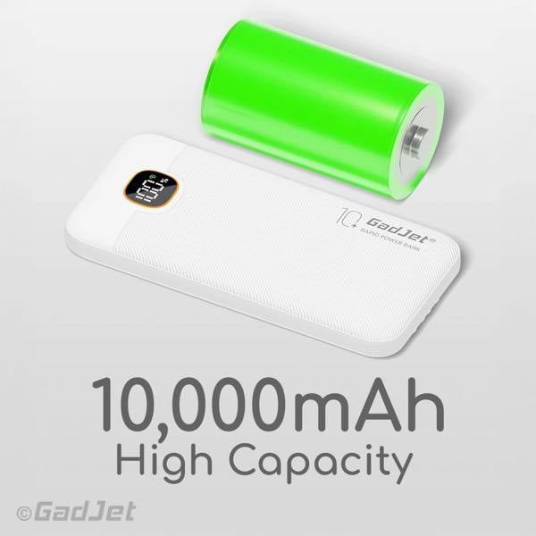 GadJet 10,000 mAh 5-in-1 Plus Power Bank