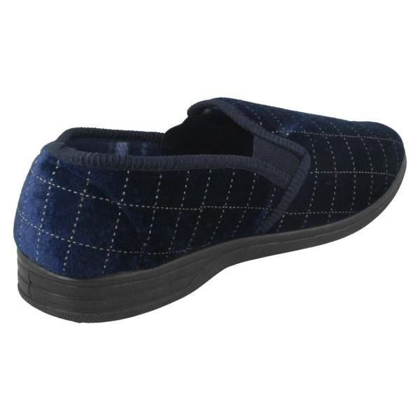 Spot On Mens Spot On Check Casual Slippers