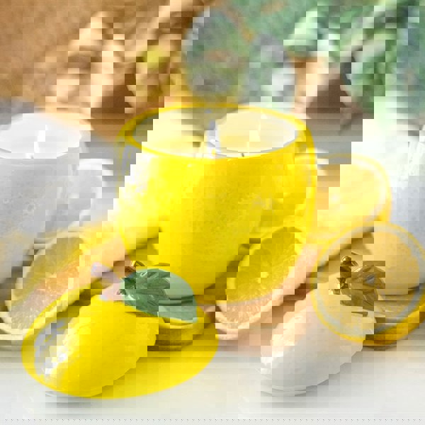 Serano Lemon Shaped Candle Jar