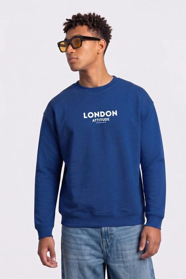 London Attitude Oversized Dragon Graphic Sweatshirt