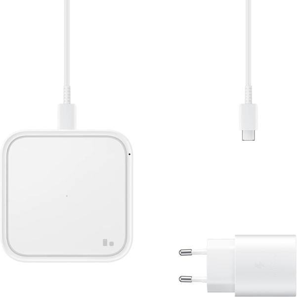Samsung White 15W Qi Wireless Charging Pad with EU Plug - EP-P2400TWEGEU