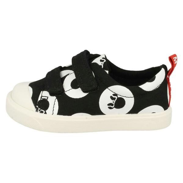 Clarks Childrens Boys Girls Clarks Disney Detailed Canvas Shoes City Polka Lo