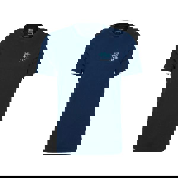 Mountain Warehouse Mens Falmouth Printed Organic T-Shirt - Navy