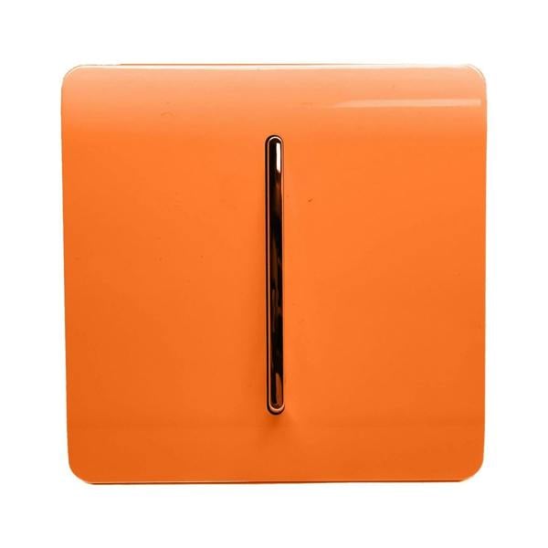 Trendi Switch 1 Gang 1 or 2 way Rocker Light Switch in Sunset Orange