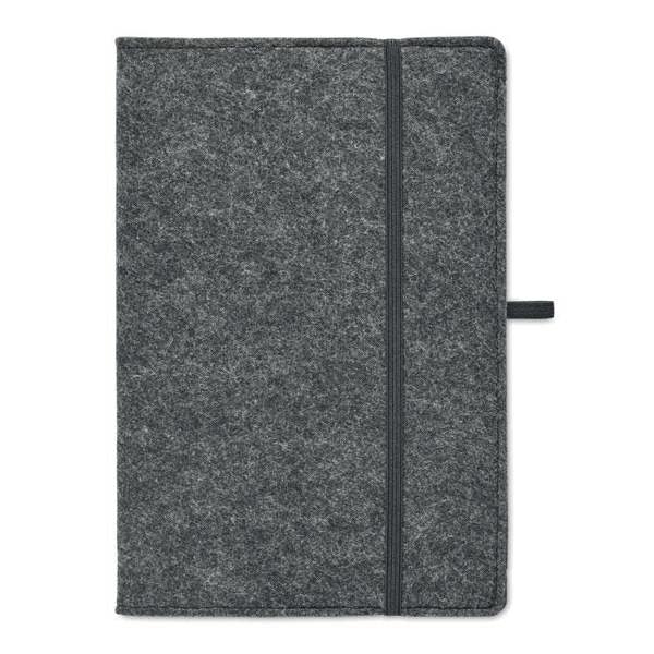MidOcean Feltbook A5 Notebook - Stone Grey - 