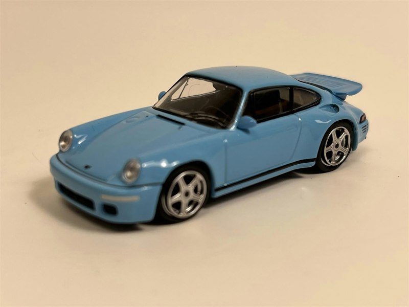 Mini GT RUF CTR Anniversary Bayrisch Himmelblau LHD 1:64 Scale MGT00562L