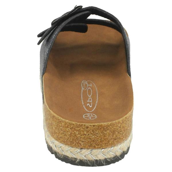 Spot On Ladies Spot On Double Strap Mules F10898