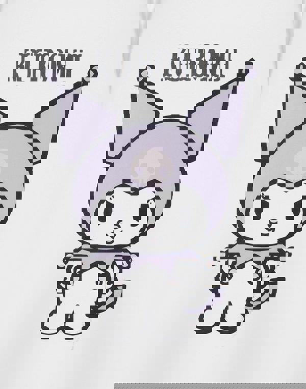 Hello Kitty Womens White Kuromi Pastel Short Sleeved T-Shirt