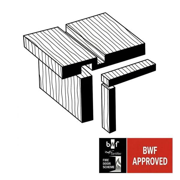 Snowdon Timber Redwood Fire Door Lining Set (T) 30.5mm (W) 106mm (L) 2.1m