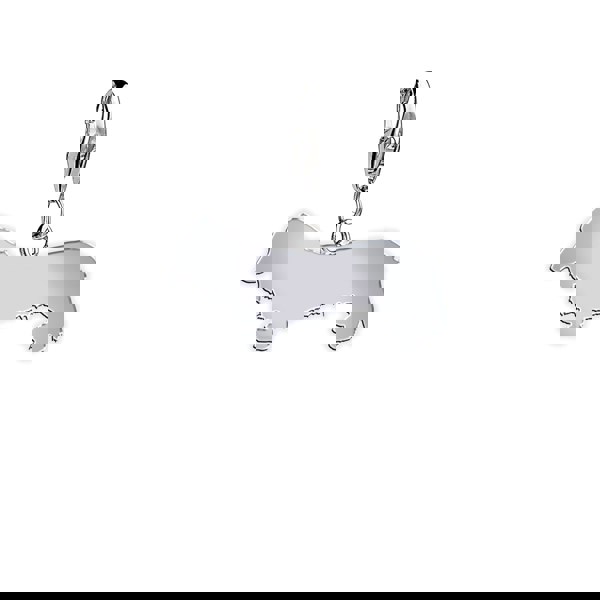 Long Haired Dachshund Silhouette Silver Charm - MYLEE London