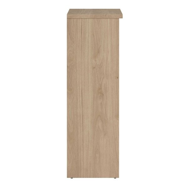 Wyld Haus Budapest Natural Oak Effect Wood Shoe Cabinet 3 Doors 1 Drawer