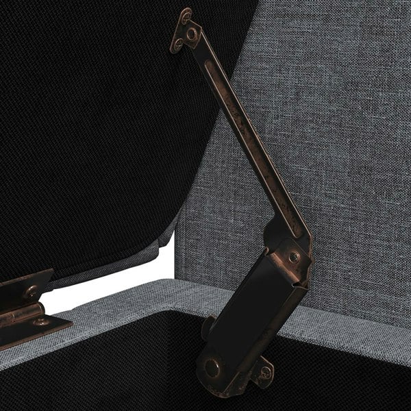 Living and Home Linen Storage Bed End Bench Ottoman Chaise Pouffe Stool