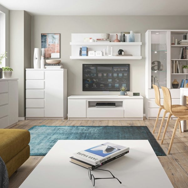 Furniture To Go Fribo Large Coffee Table in White