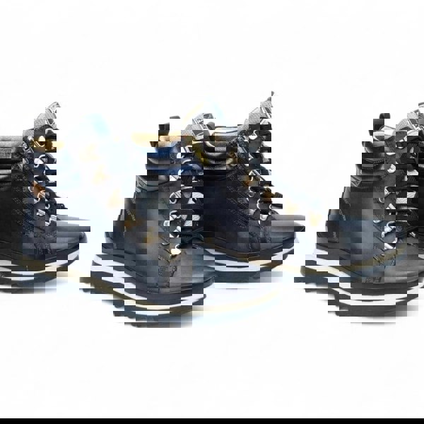 Pikolinos Vigo - Women’s Blue Leather Ankle Trainers Boots