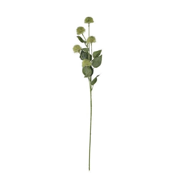 Hill Interiors Globe Thistle Spray Artificial Flower - Green
