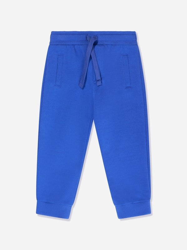 Dolce & Gabbana Kids Dolce & Gabbana Baby Boys Logo Joggers in Blue