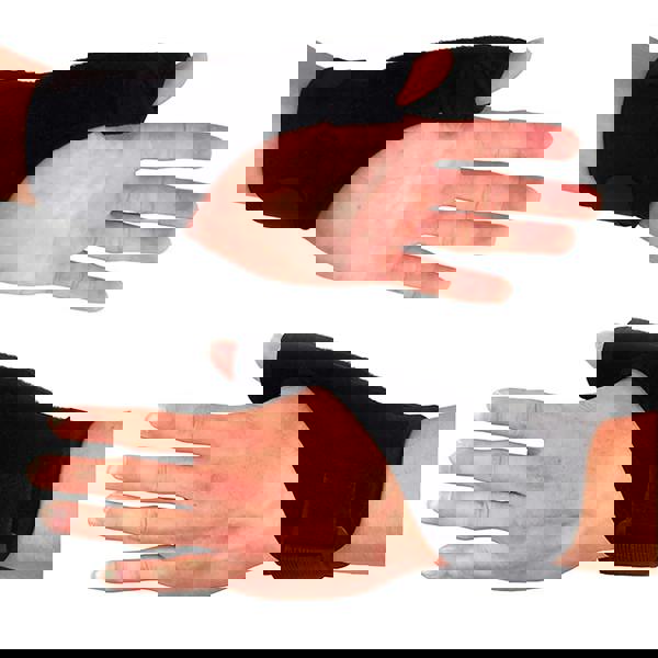 KAV Thumb Wrist Support Splint for Carpal Tunnel - Adjustable, Heat Retention, Stabilization with Aluminum Stay - Fits Left or Right Hand, One Size