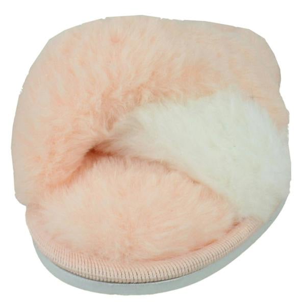 Spot On Ladies Spot On Fluffy Mule Slippers X2122