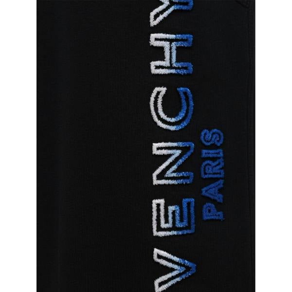 Givenchy Gradient Logo Embroidered Paris Shorts   in  Black