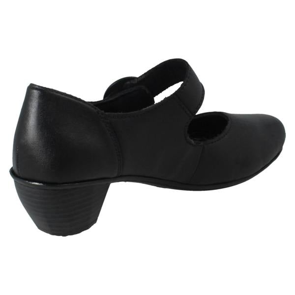 Rieker Ladies Rieker Buckle Detailed Hook and Loop Smart Heels 41756