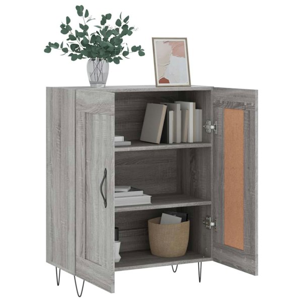 Berkfield Sideboard Grey Sonoma 69.5x34x90 cm Engineered Wood