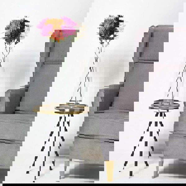 HOMESCAPES Set of 4 Artificial Autumn Chrysanthemum Stems