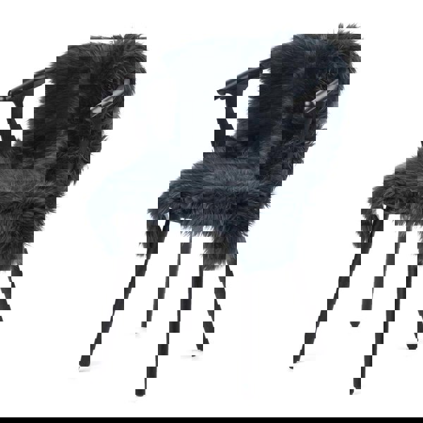 New Zealand Sheepskin | Long Wool | 100 cm Navy