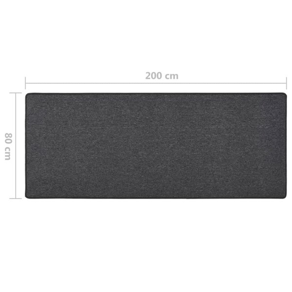 Berkfield Carpet Runner Anthracite 80x200 cm