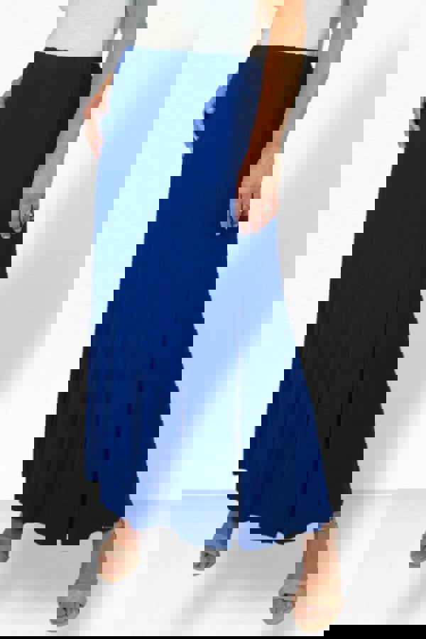 Paulo Due Women's Panelled 38" Elastic Waist Maxi Skirt