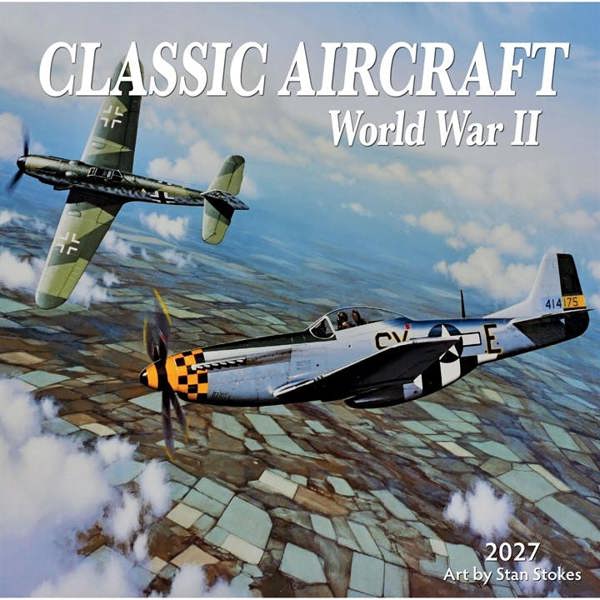 Classic Aircraft WWII Calendar 2027, Wall Calendars, Month To View, History & Literature, Gift
