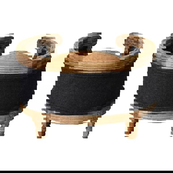 Artisan Furniture Carved Battleship Tweed Pet Bed