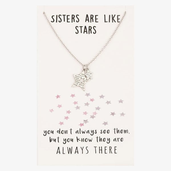 T. H. Baker Sentiments Sisters Star Cut-out Pendant 17391