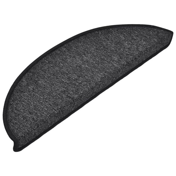 Berkfield Stair Mats 10 pcs 56x17x3 cm Anthracite