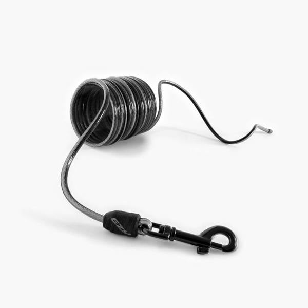 EzyDog Track 'N' Train Slimline Long Line Dog Lead in Black