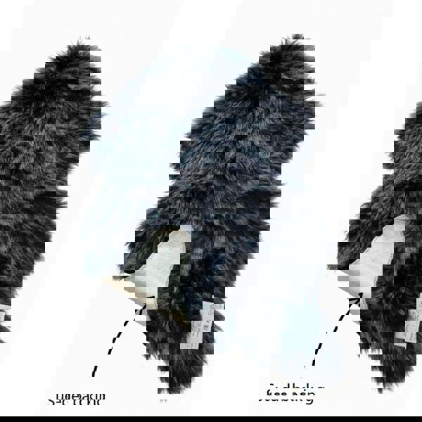 HomeSpace Direct Luxury Faux Rabbit Fur Rug White