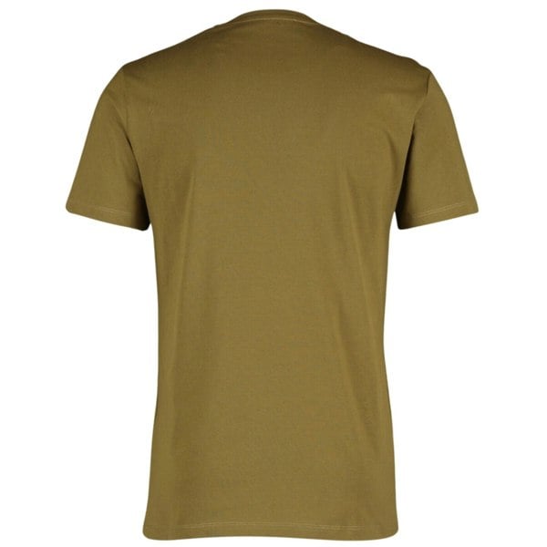 Balmain Brand Embossed Logo T-Shirt - Khaki Green