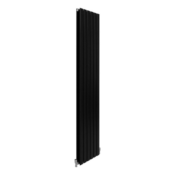 Designer Flat Panel Radiator - Matt Black (1800mm x 420mm)