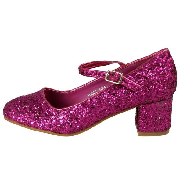 Spot On Girls Spot On Heeled Sparkly Dolly Shoes H3057