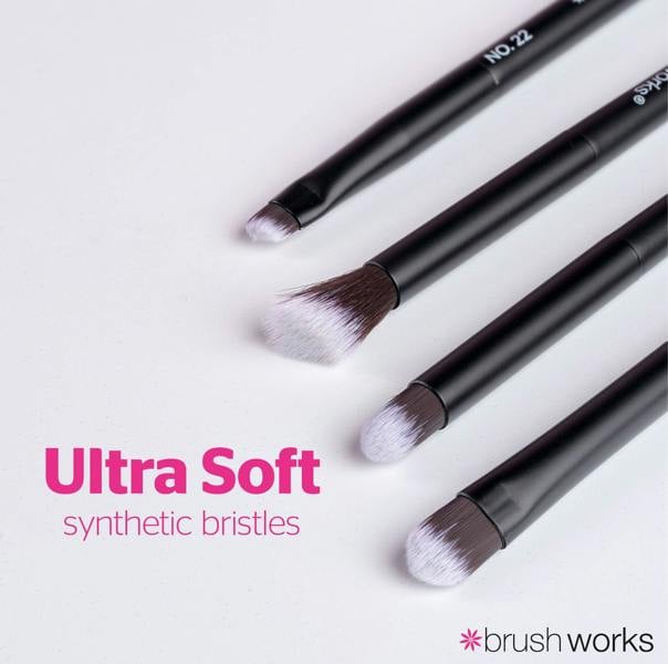Brushworks Mini Travel Eye Brush Set
