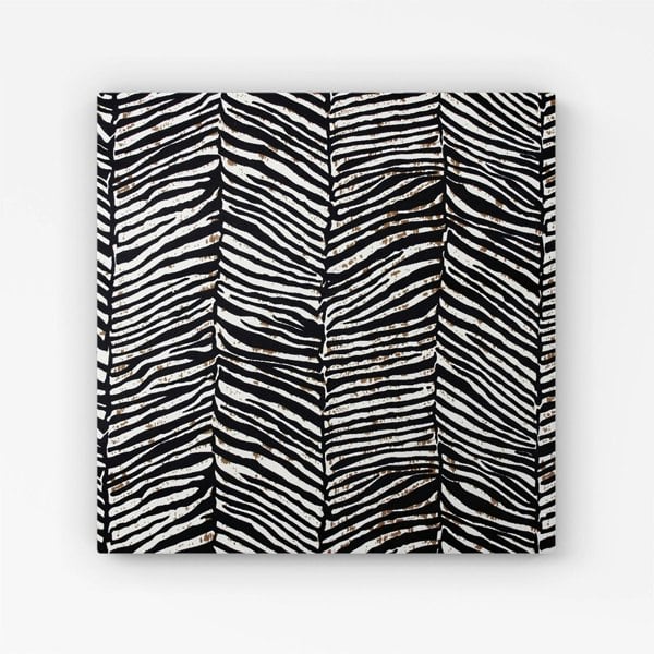 Warren Reed Zebra Pattern Canvas