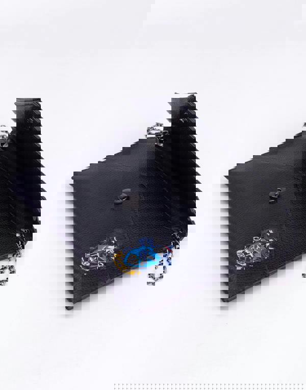 Vanilla Underground Danielle Nicole Womens Black Ravenclaw Clutch Bag (One Size)